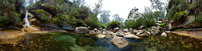 Ladies Bath Falls Panorama